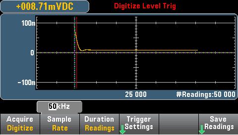 06 Keysight Faster Data Analysis with Graphical Digital Multimeter Measurements Application Brief Digitizing mode The Truevolt DMM digitizing mode allows you to sample at the maximum rate and analyze