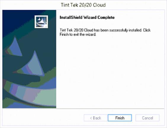 Tint Tek 20/20 Cloud will now start the setup. The bar will show the status of the setup. (Figure 27) 20. Three quarters through the setup, there will be a popup prompting you to remove a USB dongle.