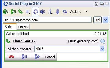 - 45 - Using Plug-in 3457 Calling and then transferring In addition to transferring a call, you can verify that the receiving end is available by calling the recipient of the transfer.