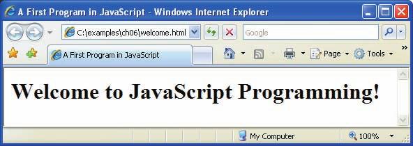 200 Chapter 6 JavaScript: Introduction to Scripting 1 <?xml version = "1.0" encoding = "utf-8"?> 2 <!DOCTYPE html PUBLIC "-//W3C//DTD XHTML 1.0 Strict//EN" 3 "http://www.w3.