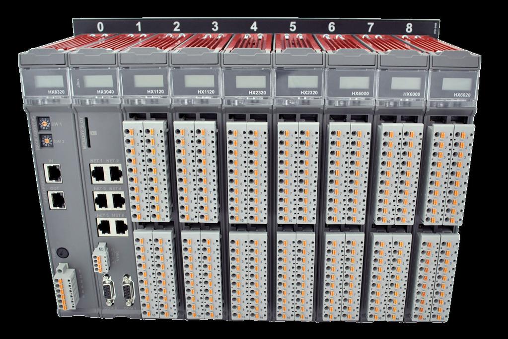 : redundancy and special input and output modules Ruggedness, reliability, high