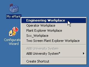 Engineering Workplace Operator Workplace Plant Explorer Workplace Two Screen Plant Explorer Workplace In a delivered system there may be more.