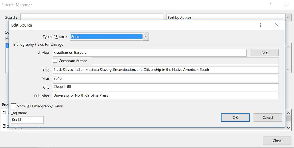 Although as a history major, you ll probably mostly be using Chicago Style Citations with footnotes or endnotes, once your information is in Citation Manger, it is easy to export to other styles.