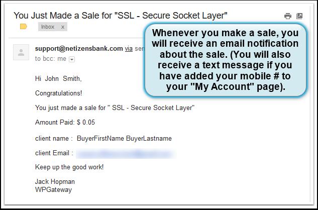 How to Create Your Own Custom Email Signature Email to SELLER (John Smith) - Sale Notification Email to Seller NOTE: Since this was an actual test