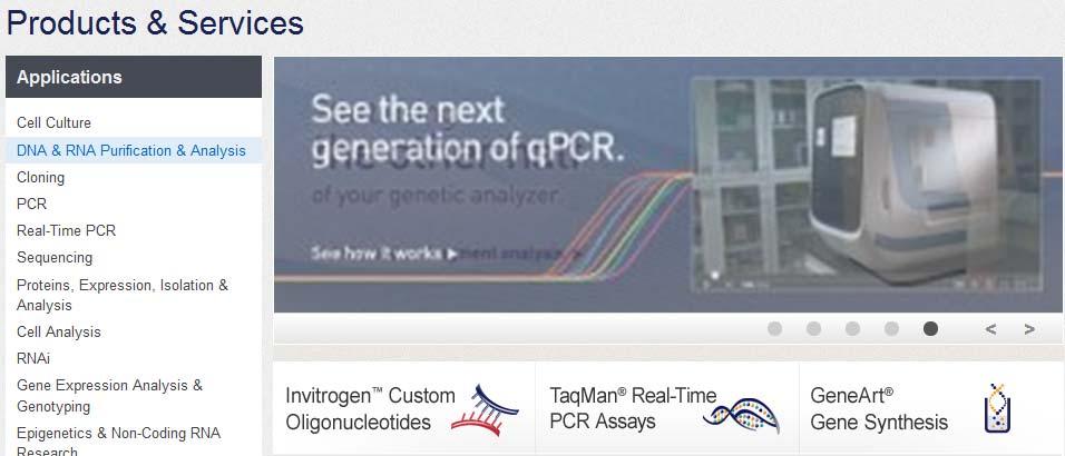 Quick Links Navigation Life Technologies offers millions of predesigned Taqman assays.