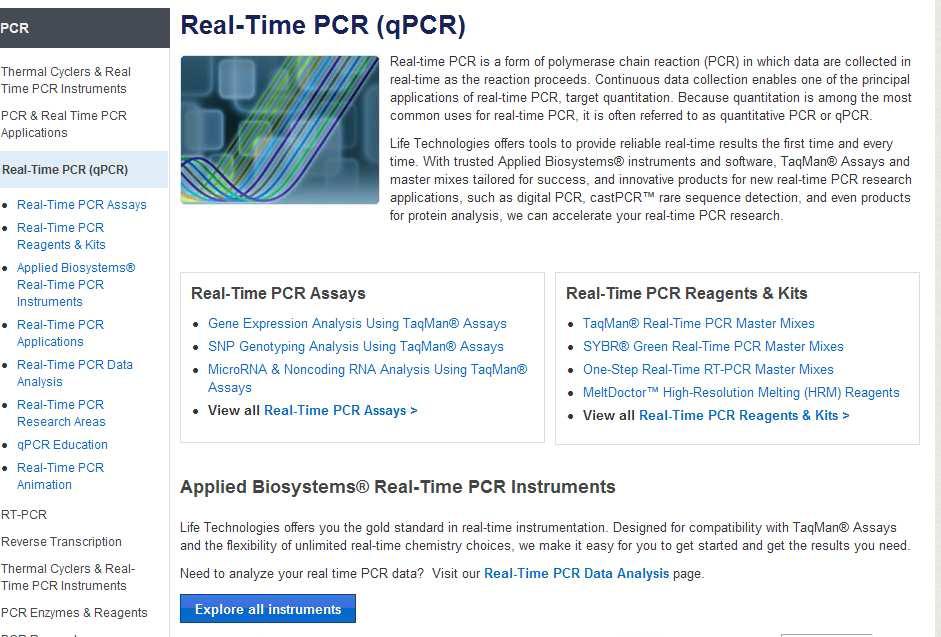 The Quick link on the Punchout catalog page will direct you to the Real Time PCR assays. 1.