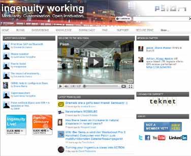 Join the Psion Community Visit Psion Ingenuity Working website to learn more about the latest Psion news and products.