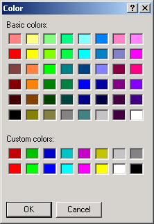 Colors 37 Attribute Select Color This is a list of mobile client display attributes for which colors may be changed as part of creating a "Custom" color scheme.