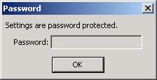 Press the Config Passowrd button. Enter the password and verify.