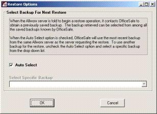 2. On the Allworx server, restart the server system into Safe Mode.