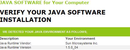 You do not need to have the latest version of Java. To install Java: 1. Open your browser. 2.