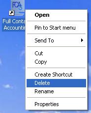 Change Desktop Shortcut You should now have a new desktop shortcut on your desktop that you will need to delete.