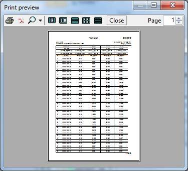 Saves CSV data Shows the list preview Clicking Print list displays a preview