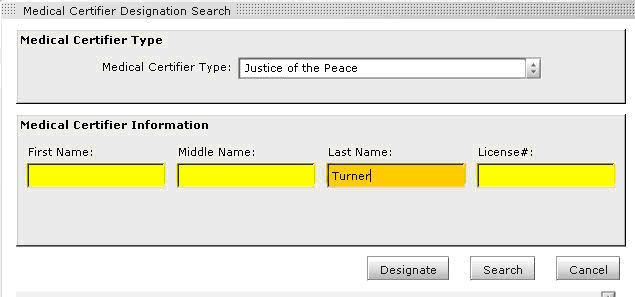 To open the list when you don t know what options might be there you can press the down arrow key on your keyboard while focus is on the field but the list is not open With Justice of the Peace