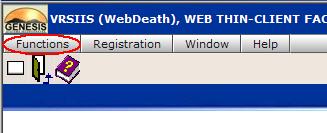 The screen that appears as the demographic data entry process includes multiple tabs of data that represent the entire death record.