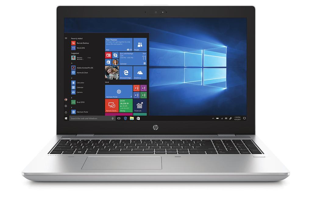 Datasheet HP ProBook 650 G4 Notebook PC The all new modern slim design of the HP ProBook 650 delivers enterprise-grade performance, security, and manageability while working with today s technology