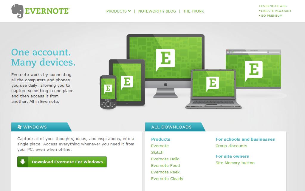 If you have an Evernote account the contents can be synced on all your internet