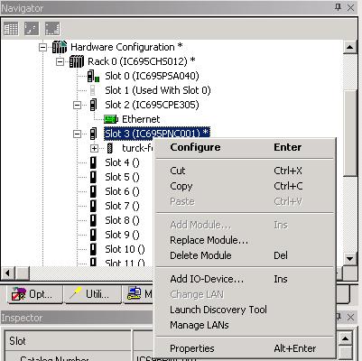 Right click on the Profinet Controller in the Navigator Window.