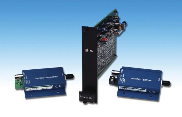 M100 Single Channel FM Transmission System 850 nm Low Profile MTM100 - Mini Module MRM100 - Mini Module FM RRM100 - Rack Card FM RTM100 - Rack Card FM Compatible with NTSC; RS-170A & RS-343A and PAL