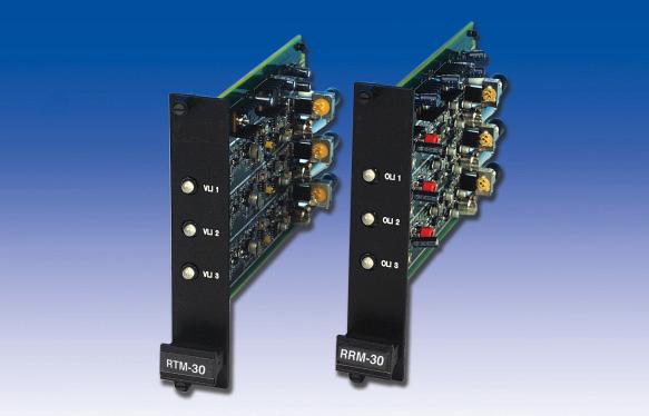 M30 Three Channel FM Transmission System RTM30 - ( Source) is compatible with: M30 and M100 Recievers RRM30 - (Control Site) is compatible with: M30 and M100 s Compatible with NTSC; RS 170A & RS 343A