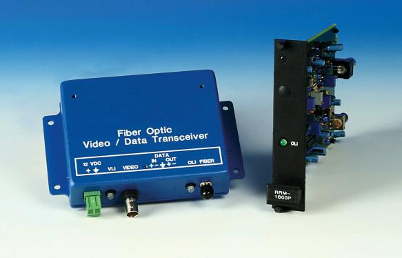 M1600P Single Bi-Directional Transceivers Low Profile -Way With Reverse Panasonic Camera and PTZ Control MTM1600P - Module - Source MRM1600P - Module - Control Site RTM1600P - Rack Card - Source