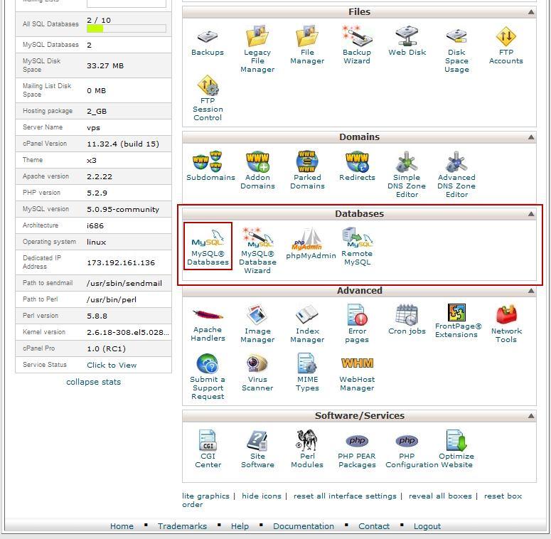 The webhost s cpanel, user interface, will load in your Browser as shown in diagram 3.