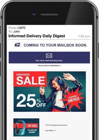 Defining the Key Elements of Informed Delivery No Interactive Campaign Interactive Campaign Applied Well-designed Physical Mailpiece All Informed Delivery campaigns start with a mailpeiece that