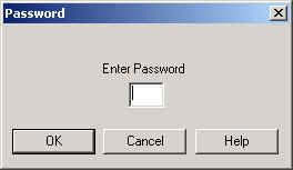 After clicking OK, a screen asking for the administrator password appears.