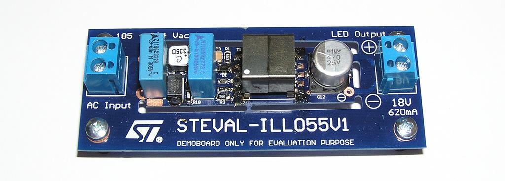 User manual STEVAL-ILL055V1: 11 W offline LED drive with high power factor based on HVLED815PF (EU input range) Introduction The purpose of this document is to provide detailed information for the