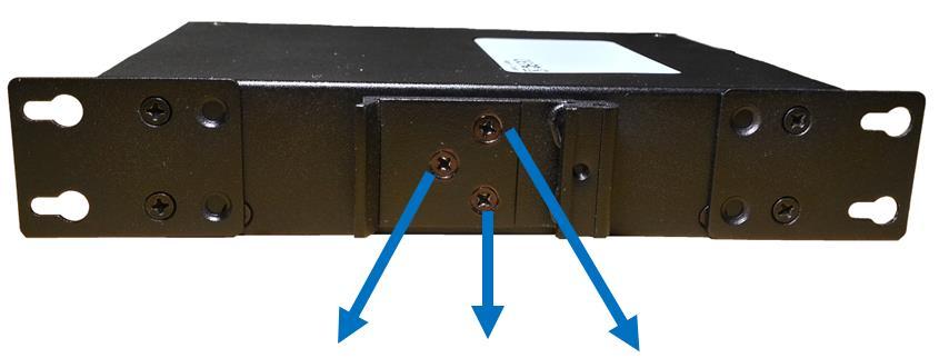 3.2 Wall Mounting Follow the steps below to mount the industrial Ethernet switch using the wall mounting bracket as shown below in Figure 3.4. 1.