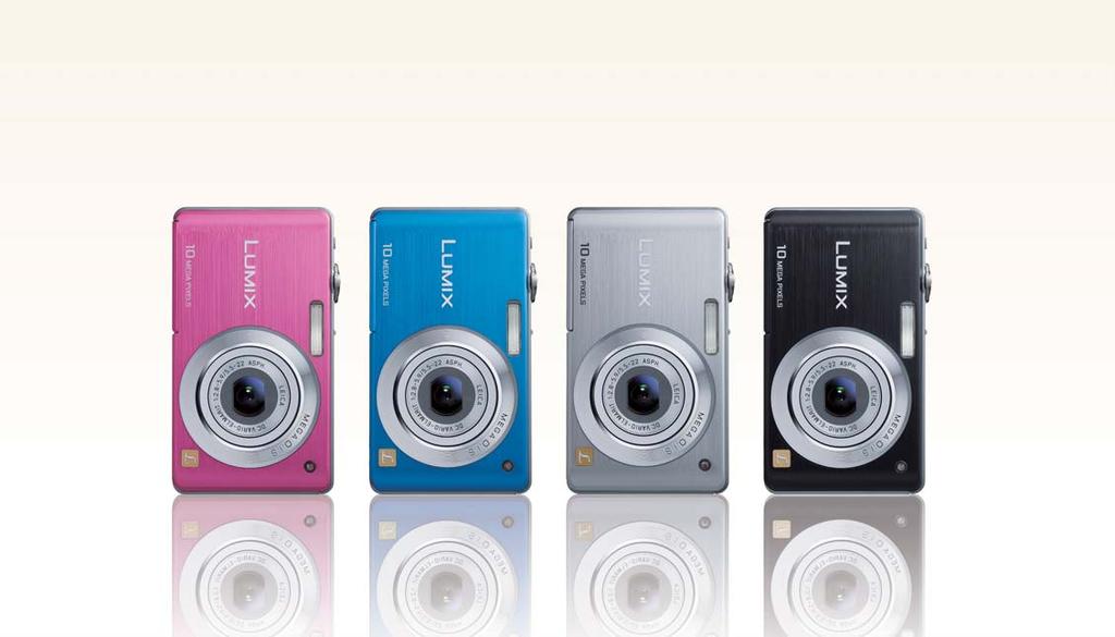 FS12 FS7 Sleek, metallic cameras that take beautiful photos with automatic ease Cute and colorful designs with Leica DC