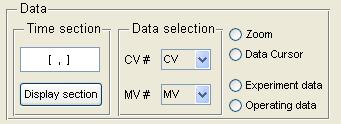 22 Figure 14: The Data panel 1) Time section: In this field, the user can specify what part of the total data is to be used in the analysis.