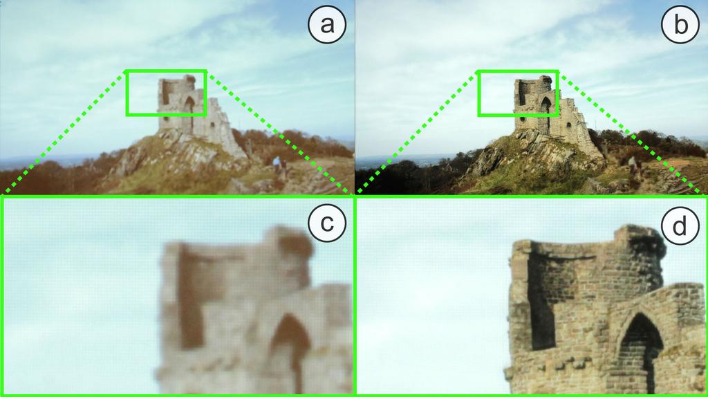 Figure 5.6: Projectibles have much higher resolution in areas where fine details are consistent throughout the video sequence.