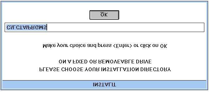 A dialog box will prompt for the desired directory in which the installation files should be stored (Figure 6). Select the default value or supply an alternative directory. Figure 6.