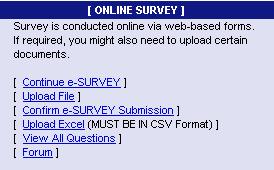4-7b: Confirm Survey Or alternatively, on Online Survey section, click on [Confirm