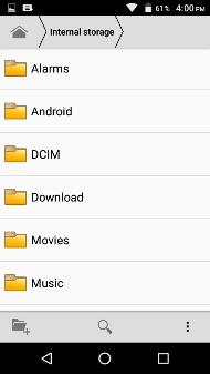 File Manager The file manager allows you to search and organize your stored phone files conveniently and efficiently through one program.