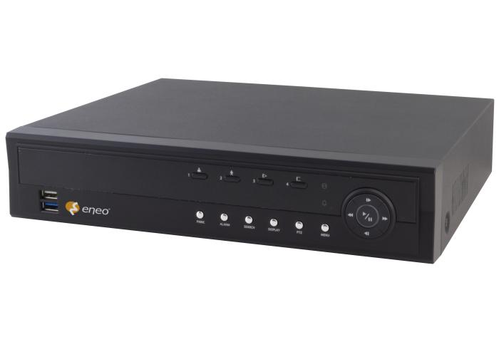 4 alarm IN and 1 alarm OUT 4x PoE Port 2x Sata HDD intern + 1x esata ONVIF compatible Specifications Series Operation mode Operation system IP channels 4 Network Network connection