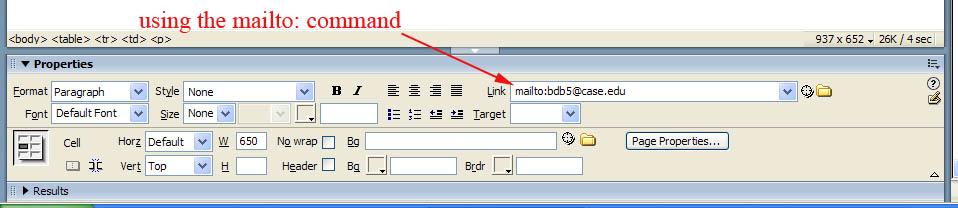 application and place your cursor inside of the Link text field.