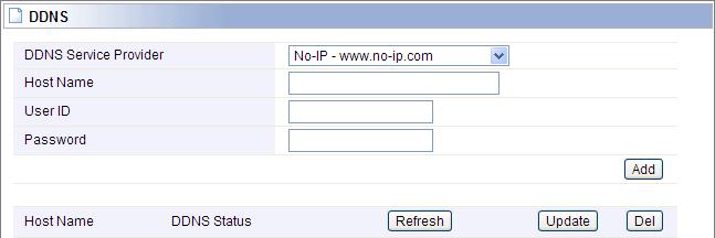 VPN (PPTP) Setup Mode: Click Start to enable VPN server and otherwise disable.