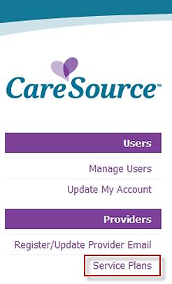 PROVIDER TRAINING SERVICE PLANS In this section you view Service Plan details and interact with plan information.