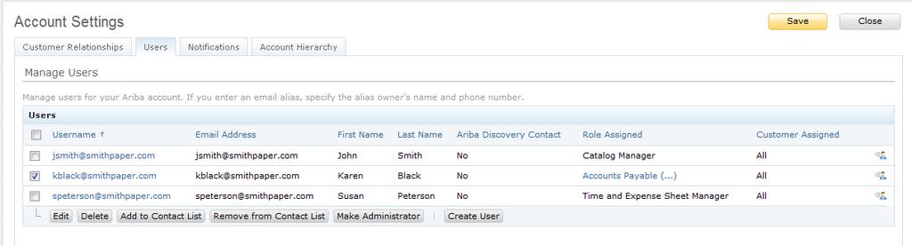 MANAGING ROLES AND USERS: Modifying a User 1.