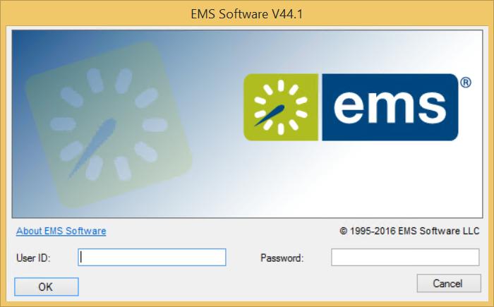 Starting EMS After EMS has been installed on your desktop, a shortcut icon for the application is placed on your desktop. An option for the application is also available from your Start menu.
