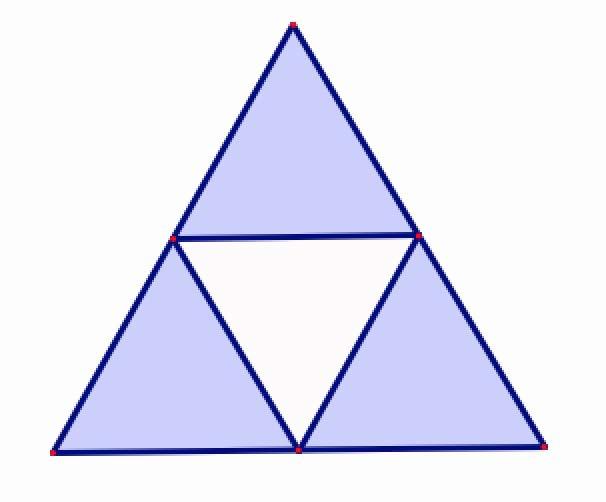 Subtraction Approach Start with a solid triangle.