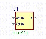 4-to-1 Multiplexer 33 At this point you would have the statement mux21 Label1 (.a(a),.b(b),.s(s),.