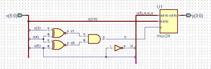 2's Complement 4-Bit Saturator 55 Example 11 2's Complement 4-Bit Saturator In this example we will design a circuit that converts a 6-bit signed number to a 4- bit output that gets saturated at -8
