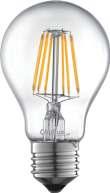 LED FILAMENT LAMPS A60 6W=50W Incandescent G45 4W=40W Incandescent C37 4W=40W Incandescent C37L 4W=40W Incandescent * Standard IEC dimention * Filament LED lamp, perfect alternative of traditional