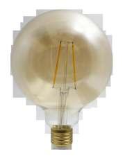 LED FILAMENT LAMPS G120 6W=50W Incandescent ST64 4W=40W Incandescent T30 4W=40W Incandescent * Standard IEC dimention *