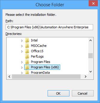 Automation Anywhere Enterprise 96 Installation Guide version, then you can choose to install the Setup files in the existing folder. 5.