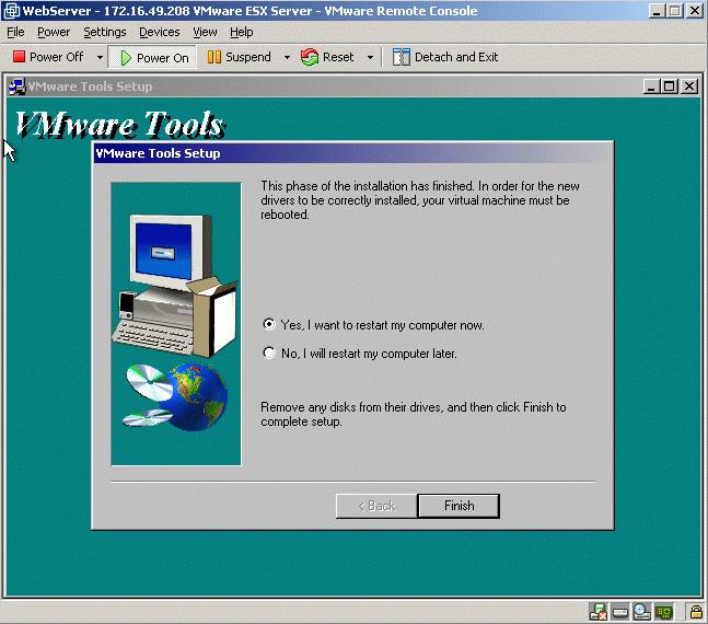 7. Select Yes to install optimized Buslogic SCSI driver 8.