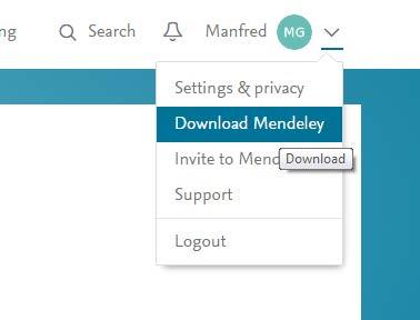 To open it click on the Windows Start button and look for Mendeley in Programmes.